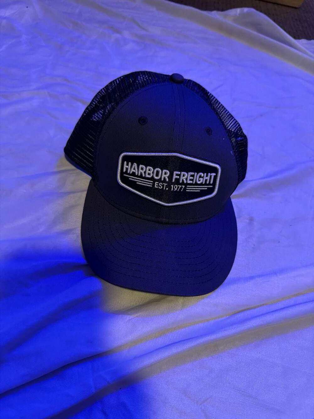 Harbor Freight Tools Est. 1977 Black Mesh Trucker Hat Snapback